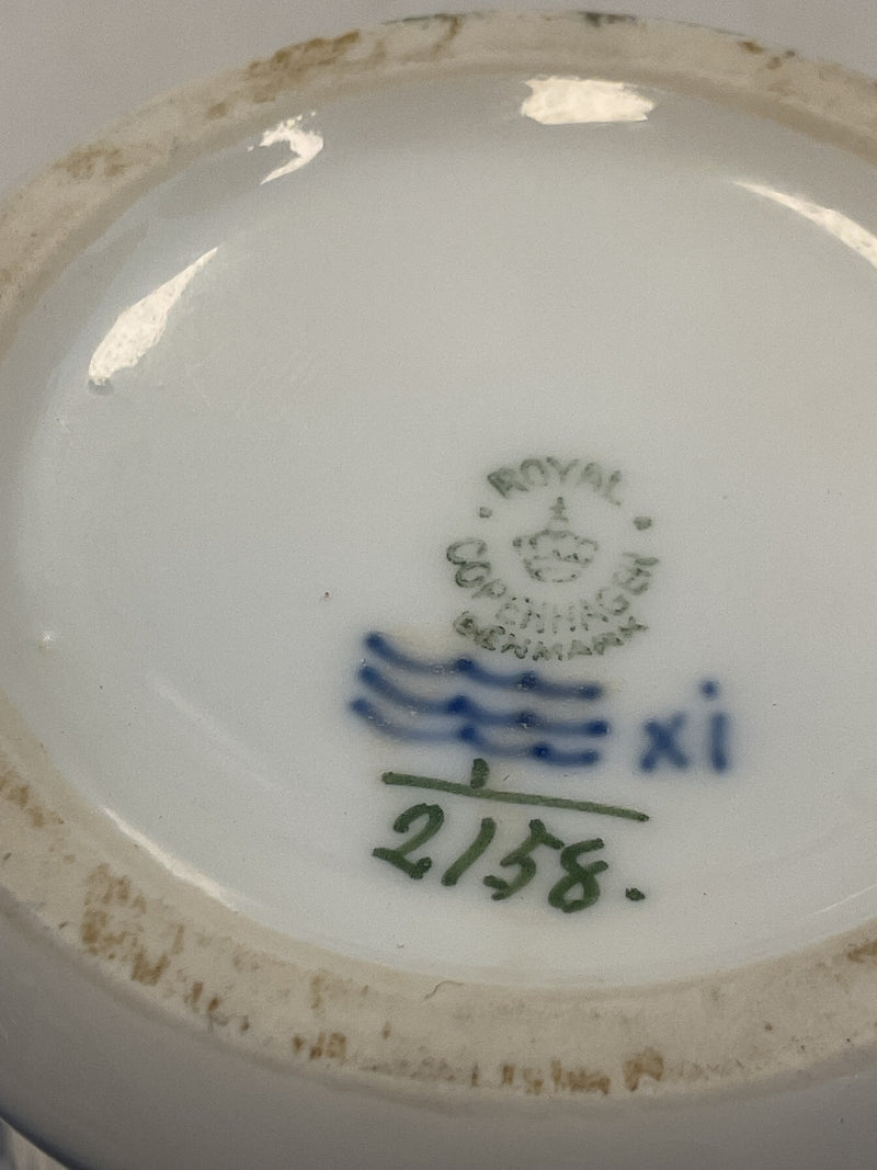 Royal Copenhagen Musselmalet Riflet Vase No. 2158