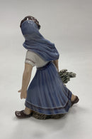 Dahl Jensen Figur Gartner Pige med Grøntsager No. 1301