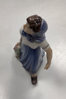 Dahl Jensen Figur Gartner Pige med Grøntsager No. 1301