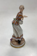 Bing og Grøndahl Figur Dame uden tøfler på plint No. 8035