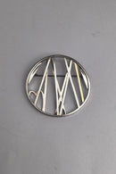 Georg Jensen Sterling Sølv + 18 kt Guld Jubilæumsbroche