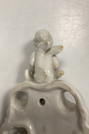 Tysk to-armet væglampet i Porcelæn