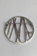 Georg Jensen Sterling Sølv + 18 kt Guld Jubilæumsbroche