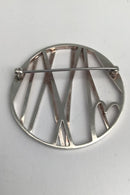 Georg Jensen Sterling Sølv + 18 kt Guld Jubilæumsbroche