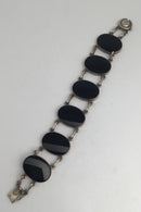 Niels Erik From Sterling Sølv Armlænke (Sort Onyx)