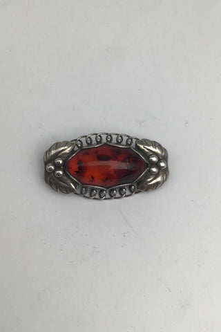Georg Jensen Sterling Sølv Broche No. 223 (Rav)