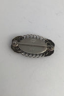 Georg Jensen Sterling Sølv Broche No. 223 (Rav)
