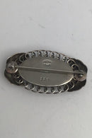 Georg Jensen Sterling Sølv Broche No. 223 (Rav)