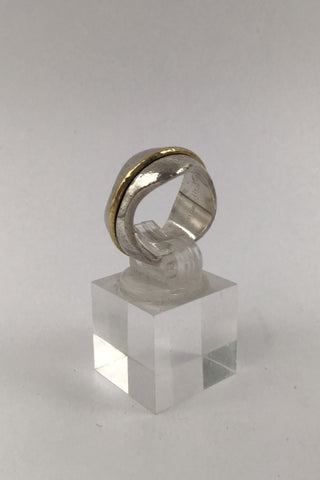 Georg Jensen Sterling Sølv 18kt Guld Ring No. 313 Regitze Overgaard