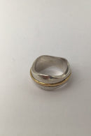 Georg Jensen Sterling Sølv 18kt Guld Ring No. 313 Regitze Overgaard