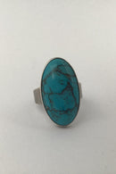 Niels Erik From Sterling Sølv Ring (Turkis)