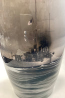 Bing og Grøndahl Harry Kluge Unika Vase med motiv a Amerikansk Krydser Memphis