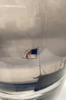 Bing og Grøndahl Harry Kluge Unika Vase med motiv a Amerikansk Krydser Memphis