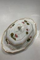 Royal Copenhagen Art Nouveau Stel No. 225 Pelargonie Terrin med fad No. 2038 / 2040