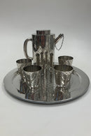 Georg Jensen Sterling Sølv Cocktail Shaker, Bakke og Bægre No. 819