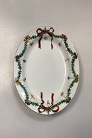 Royal Copenhagen Stjerne Riflet Jul Ovalt Fad No. 376