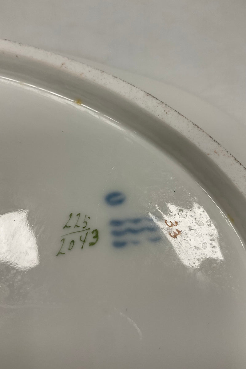 Royal Copenhagen Art Nouveau Stel No. 225 Pelargonoe Ovalt Fad No. 2043