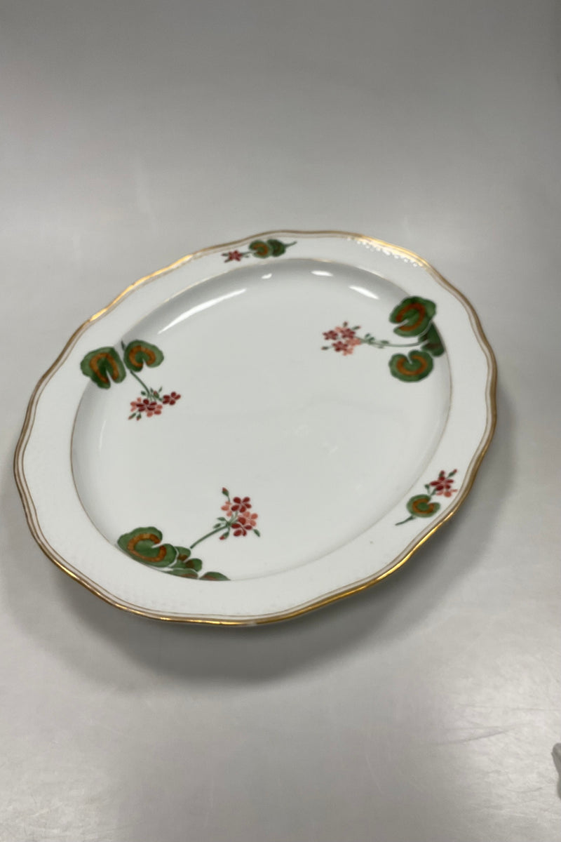 Royal Copenhagen Art Nouveau Stel No. 225 Pelargonoe Ovalt Fad No. 2014