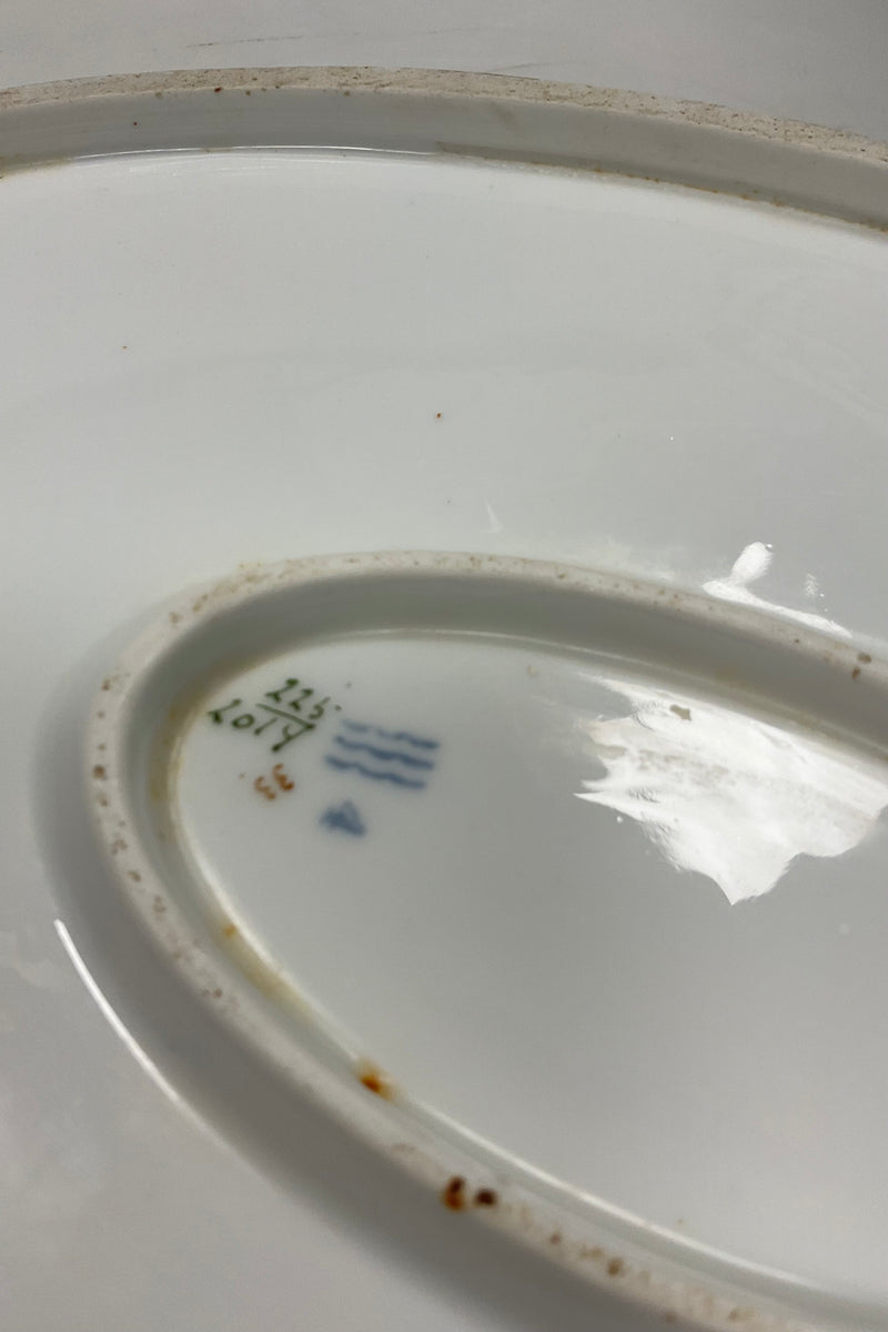 Royal Copenhagen Art Nouveau Stel No. 225 Pelargonoe Ovalt Fad No. 2014