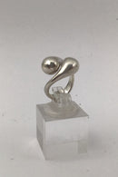 Ole W Jacobsen Sterling Sølv Moderne Ring