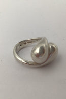 Ole W Jacobsen Sterling Sølv Moderne Ring
