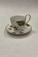 Royal Copenhagen Art Nouveau Set No. 225 Pelargonium Large High handle cup No. 9112 damage