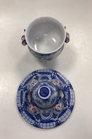 Bjørn Wiinblad Vase af Kvindehoved med Hat som Låg No. V51 fra 1980