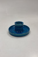 Kähler Ceramics Candle Holder with Turquoise Glaze