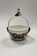 Royal Copenhagen Golden Summer Bowl with Handle