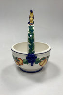 Royal Copenhagen Golden Summer Bowl with Handle