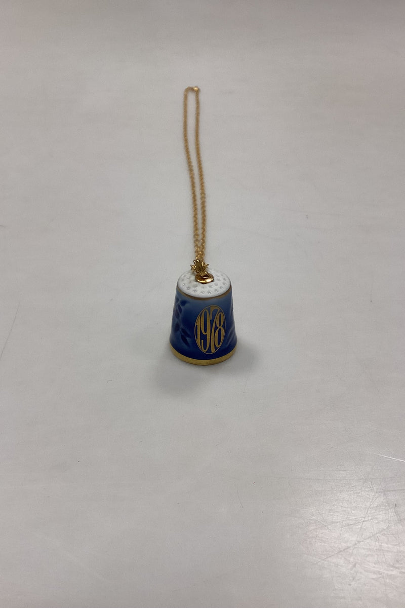 Bing og Grøndahl Halskæde med Fingerbøl No. 9578 fra 1978