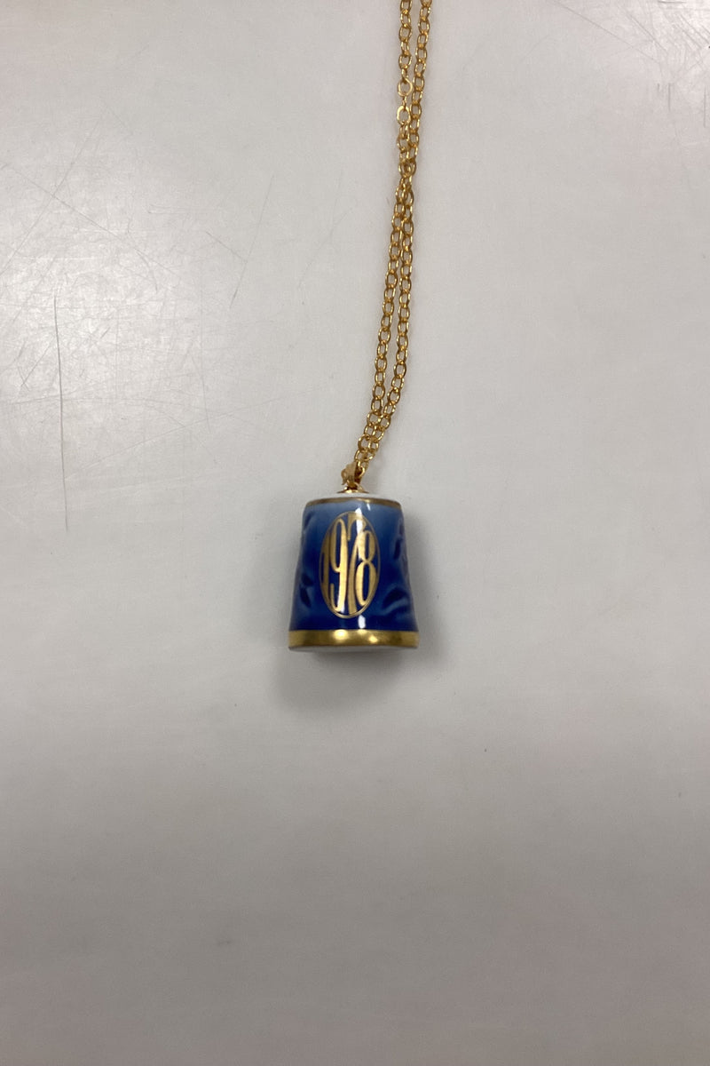 Bing og Grøndahl Halskæde med Fingerbøl No. 9578 fra 1978