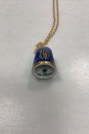 Bing og Grøndahl Halskæde med Fingerbøl No. 9578 fra 1978