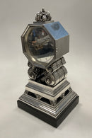 Georg Jensen Sterling Silver Large Table Clock No 333 by Johan Rohde