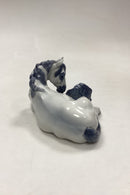 Royal Copenhagen Figur Hest/Hoppe med føl No. 4698
