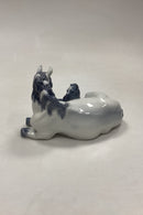 Royal Copenhagen Figur Hest/Hoppe med føl No. 4698