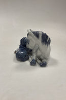 Royal Copenhagen Figur Hest/Hoppe med føl No. 4698