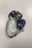 Royal Copenhagen Figur Hest/Hoppe med føl No. 4698
