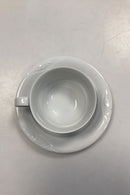 Royal Copenhagen White Magnolia Glazed Teacup and saucer No. 84/85