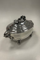 Georg Jensen Sterling Sølv Terrin på fødder No. 337 B