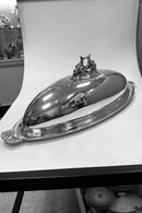 Georg Jensen Sterling Silver Fiskefad med låg af Johan Rohde No. 335 C