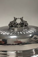 Georg Jensen Sterling Silver Fiskefad med låg af Johan Rohde No. 335 C