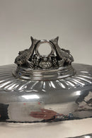 Georg Jensen Sterling Silver Fiskefad med låg af Johan Rohde No. 335 C