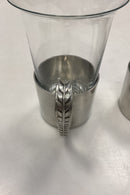 Just Andersen/Holmegaard Et par Tinkrus med glasindsats No. 2504