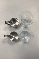 Just Andersen/Holmegaard Et par Tinkrus med glasindsats No. 2504