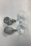 Just Andersen/Holmegaard Et par Tinkrus med glasindsats No. 2504