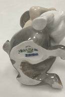 Royal Copenhagen Figur af Faun med hund No 2823