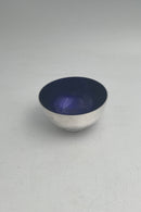 Hingelberg Sterling Sølv Skål med Blå Emalje af Svend Weihrauch