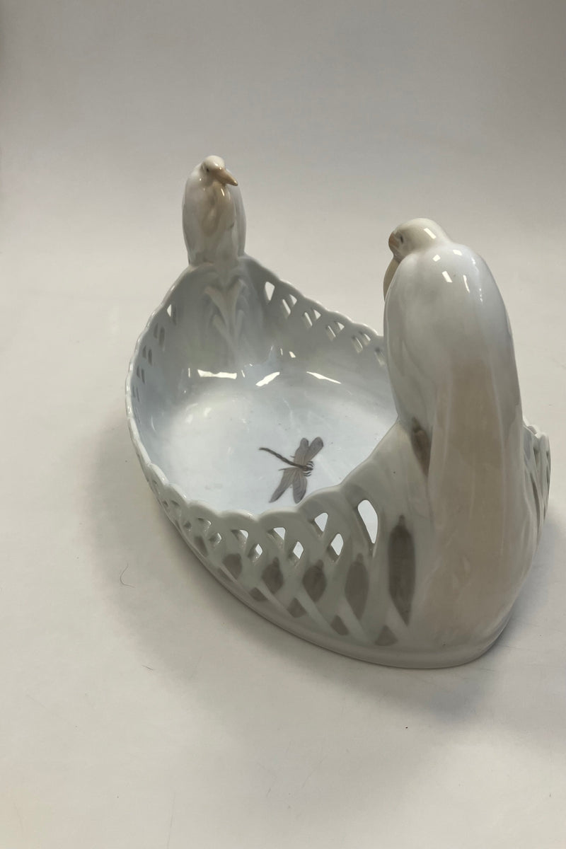 Royal Copenhagen Art Nouveau Bowl with Heron No. 1846
