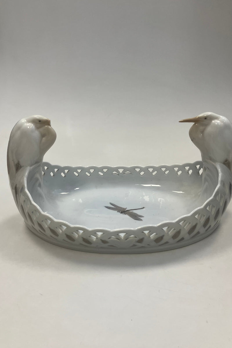 Royal Copenhagen Art Nouveau Bowl with Heron No. 1846